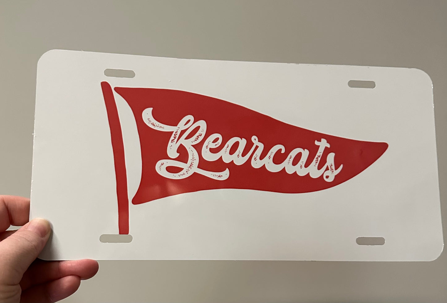 Bearcats pennant flag tag